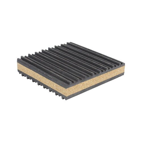 Easyflex VibraSystems Cork/Rubber isolator pads for Chillers, HVAC, Air Compressor, Washer and Dryer, Air Conditioner Units, Pack of 4
